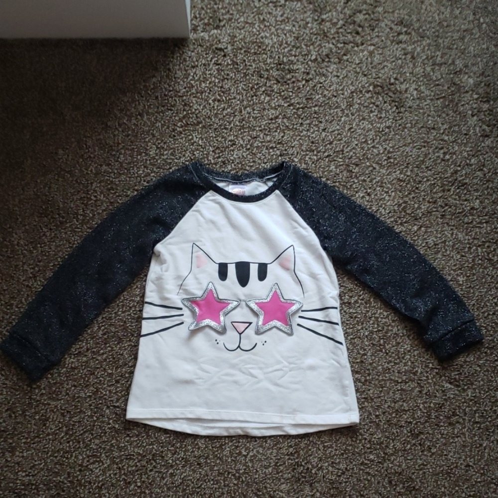 Toddler Girls Hipster Cat Sweater